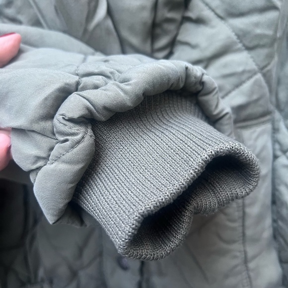 BLANK  NYC Olive Green Quilted Puffer Jacket - Picture 8 of 15